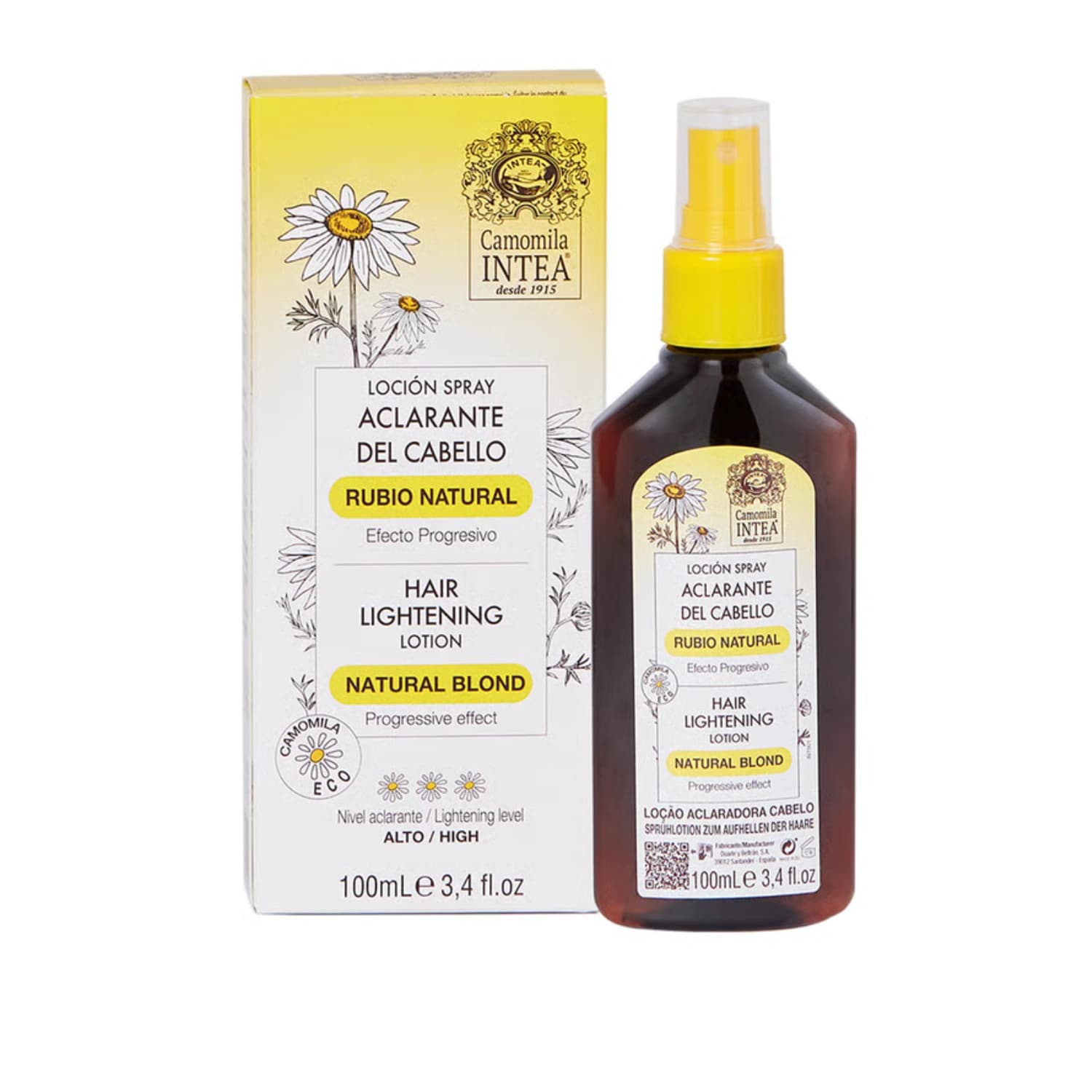 Intea Natural Blonde Hair Lotion Spray Hair Lightening 100ml