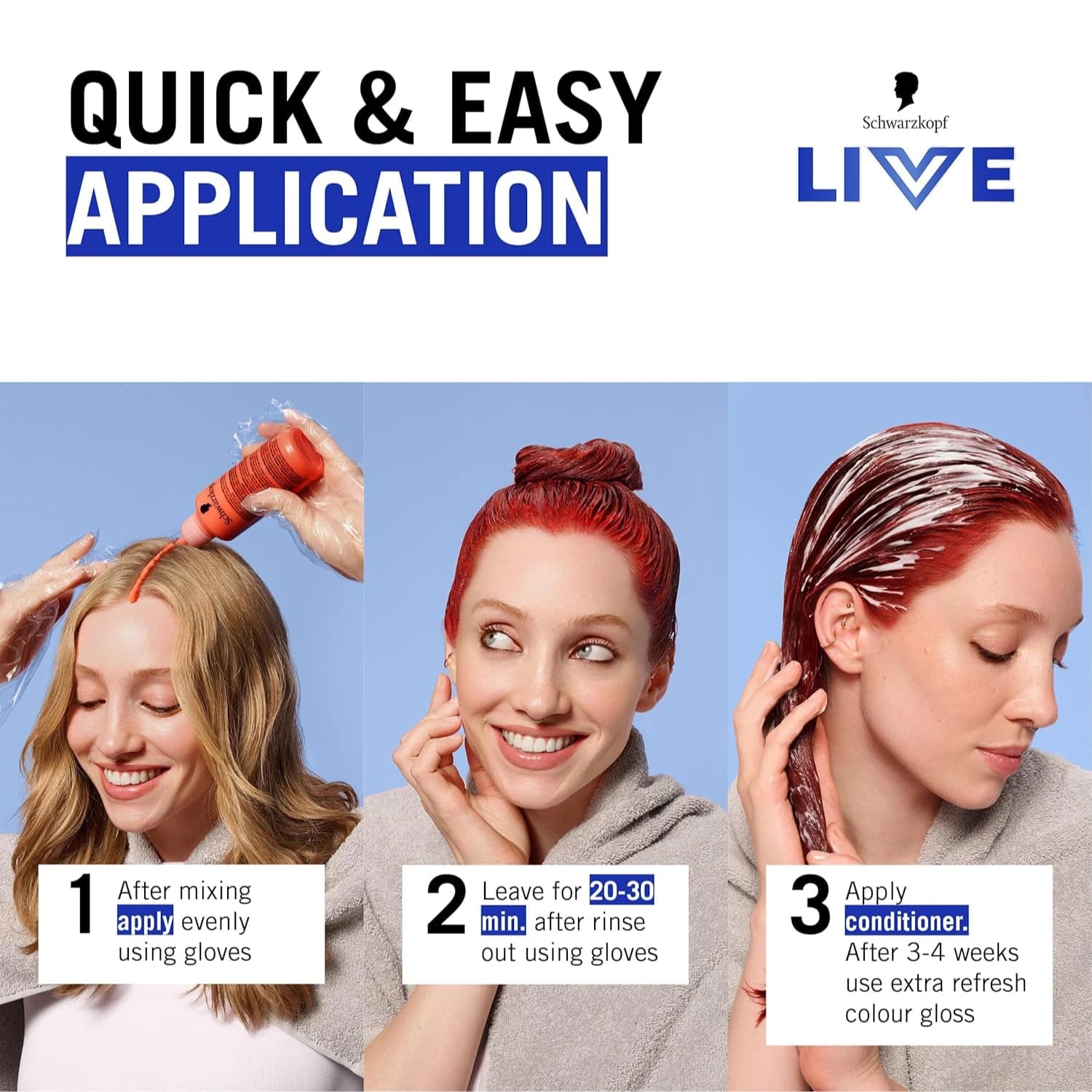 Schwarzkopf LIVE Intense Colour Long-Lasting Permanent Hair Dye