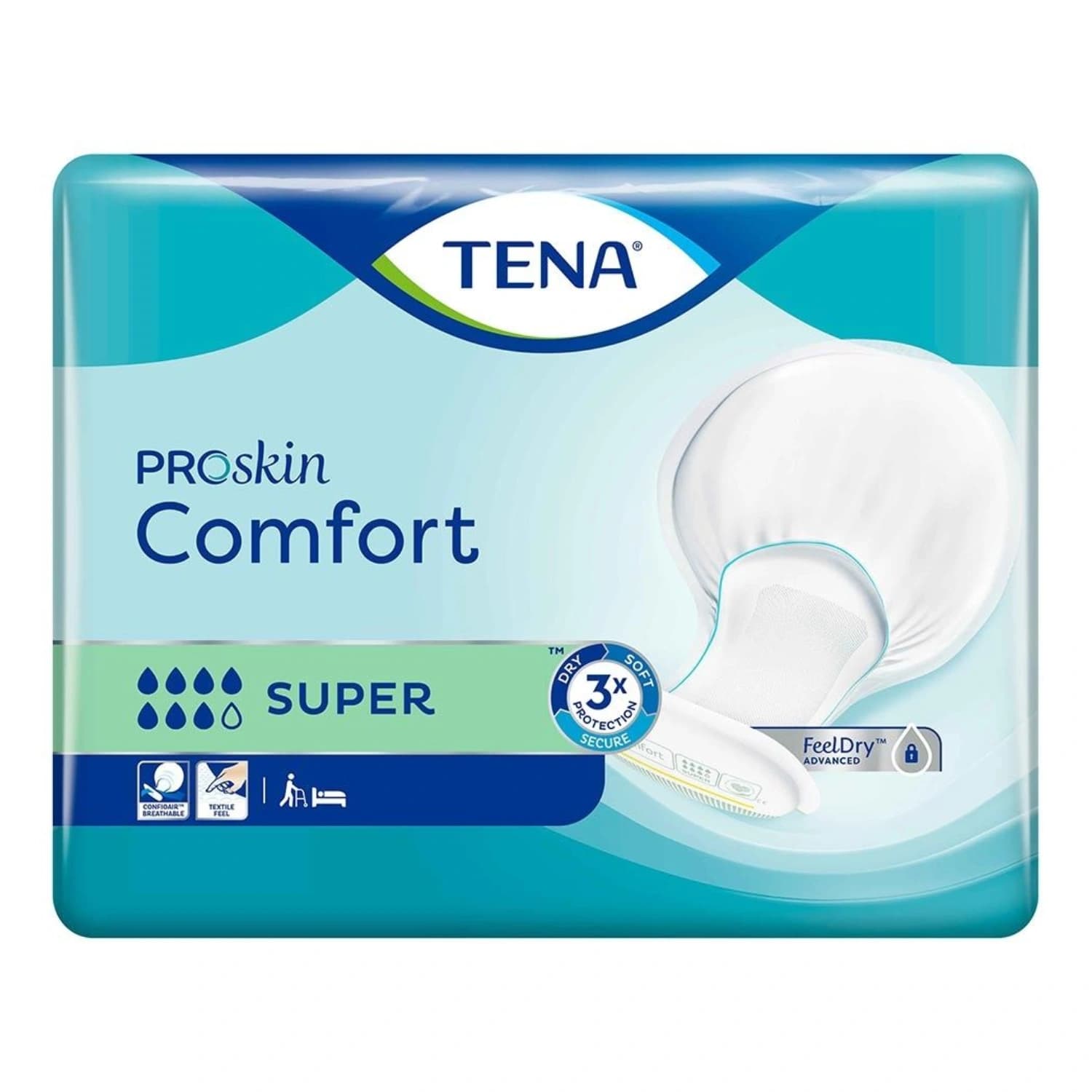 Tena Proskin Comfort Super Incontinence Pad - 36 Pieces