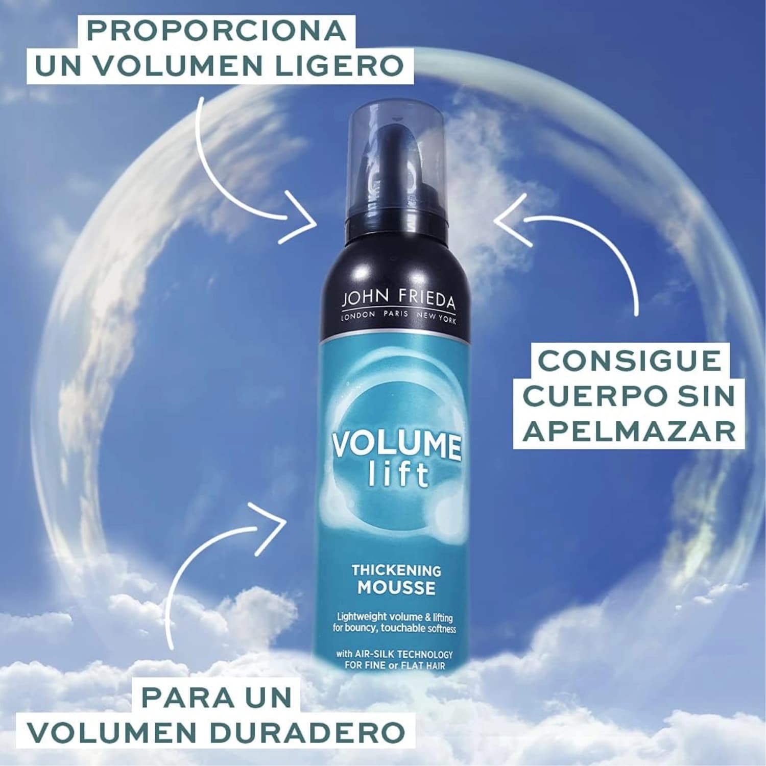 John Frieda Volume Lift Thickening Hair Mousse 200ml