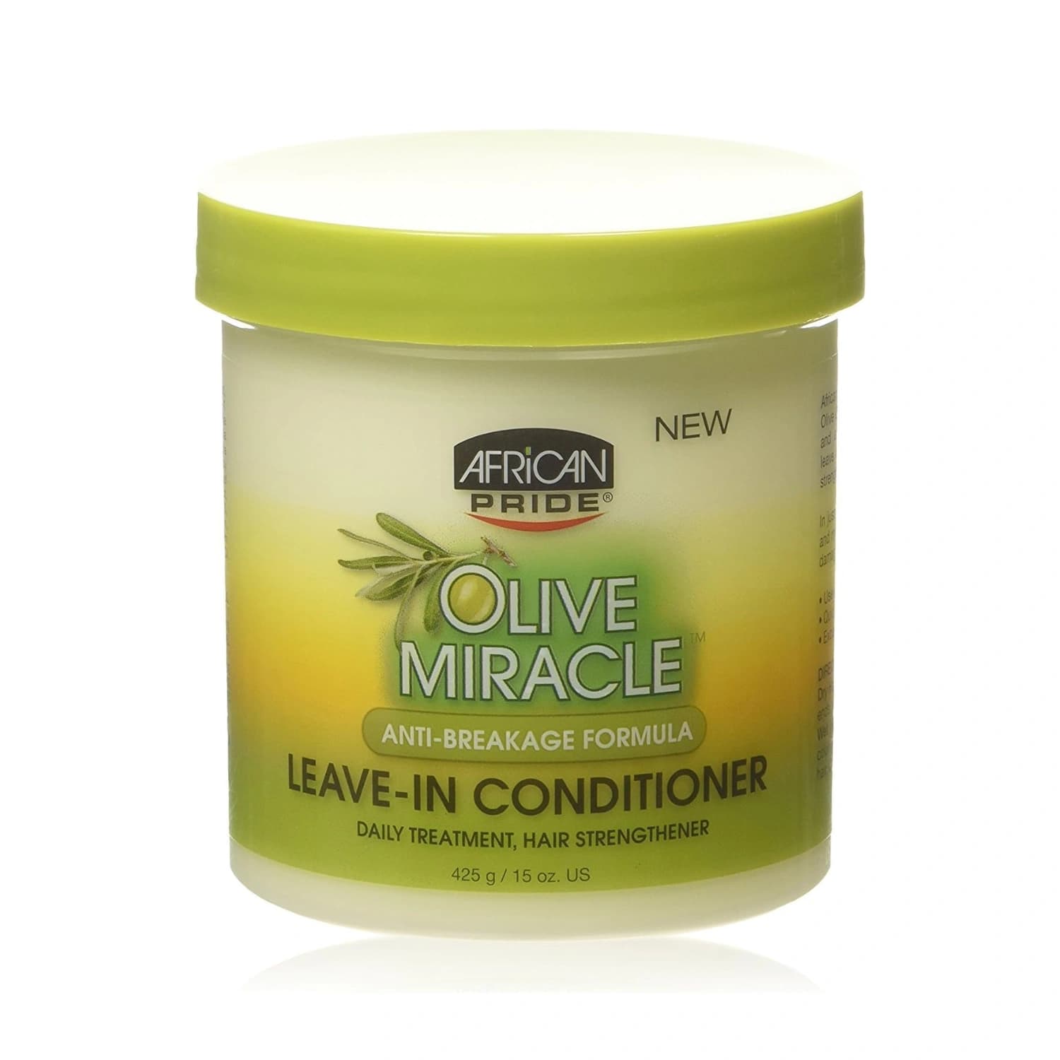 African Pride Olive Miracle Leave-in Conditioner 15 Ounce 425gm
