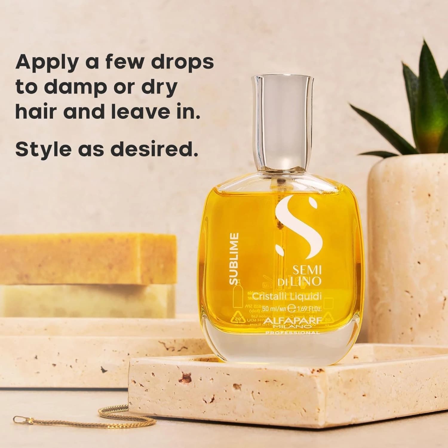 Alfaparf Semi di Lino Sublime Cristalli Liquidi 15ml Hair Oil Serum