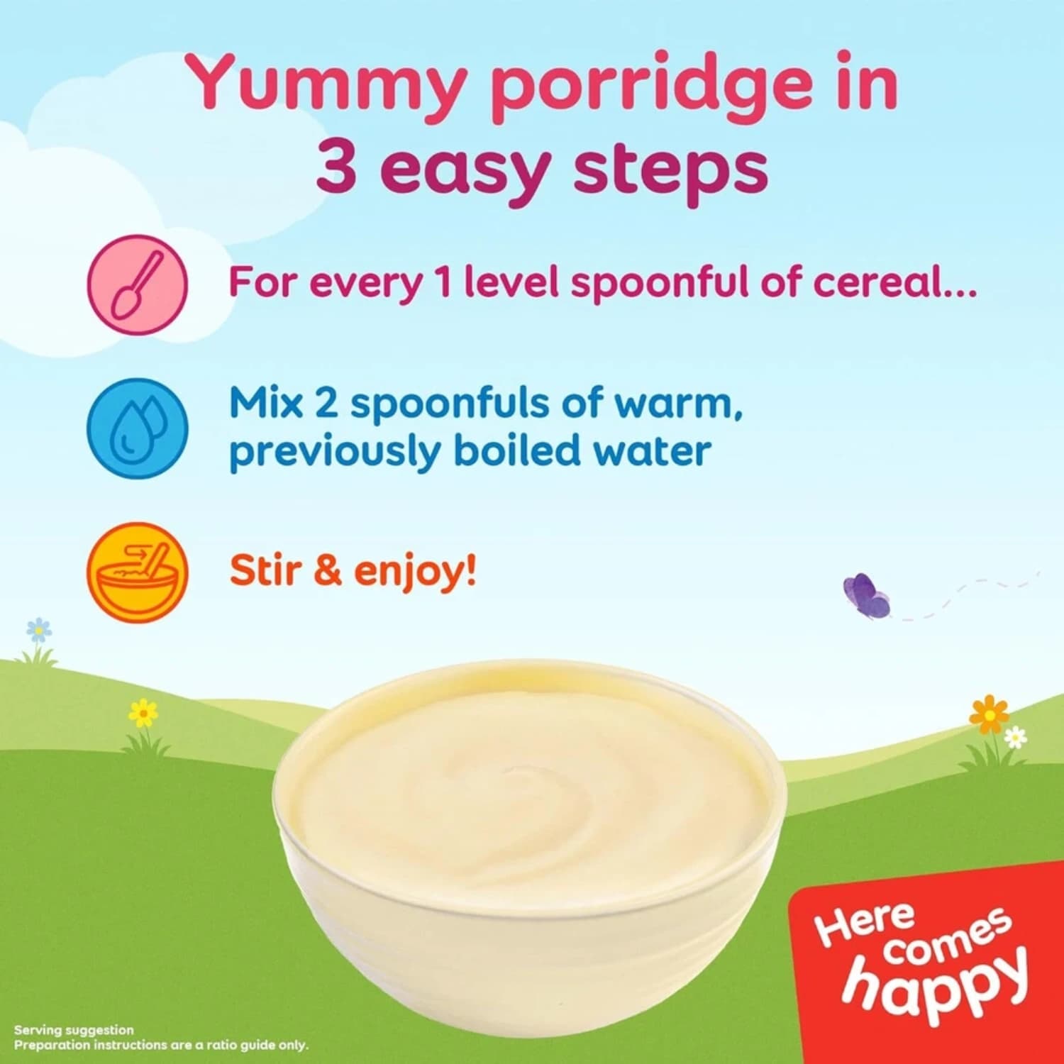 Cow & Gate Creamy Porridge Baby Food Cereal, 4-6+ Months, 125 g