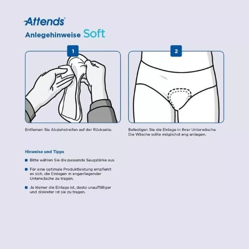 Attends Soft Pads Discreet Absorbent