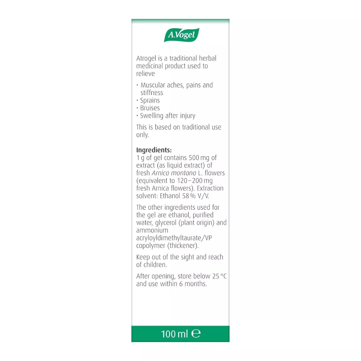 A.Vogel Atrogel Arnica Gel 100ml