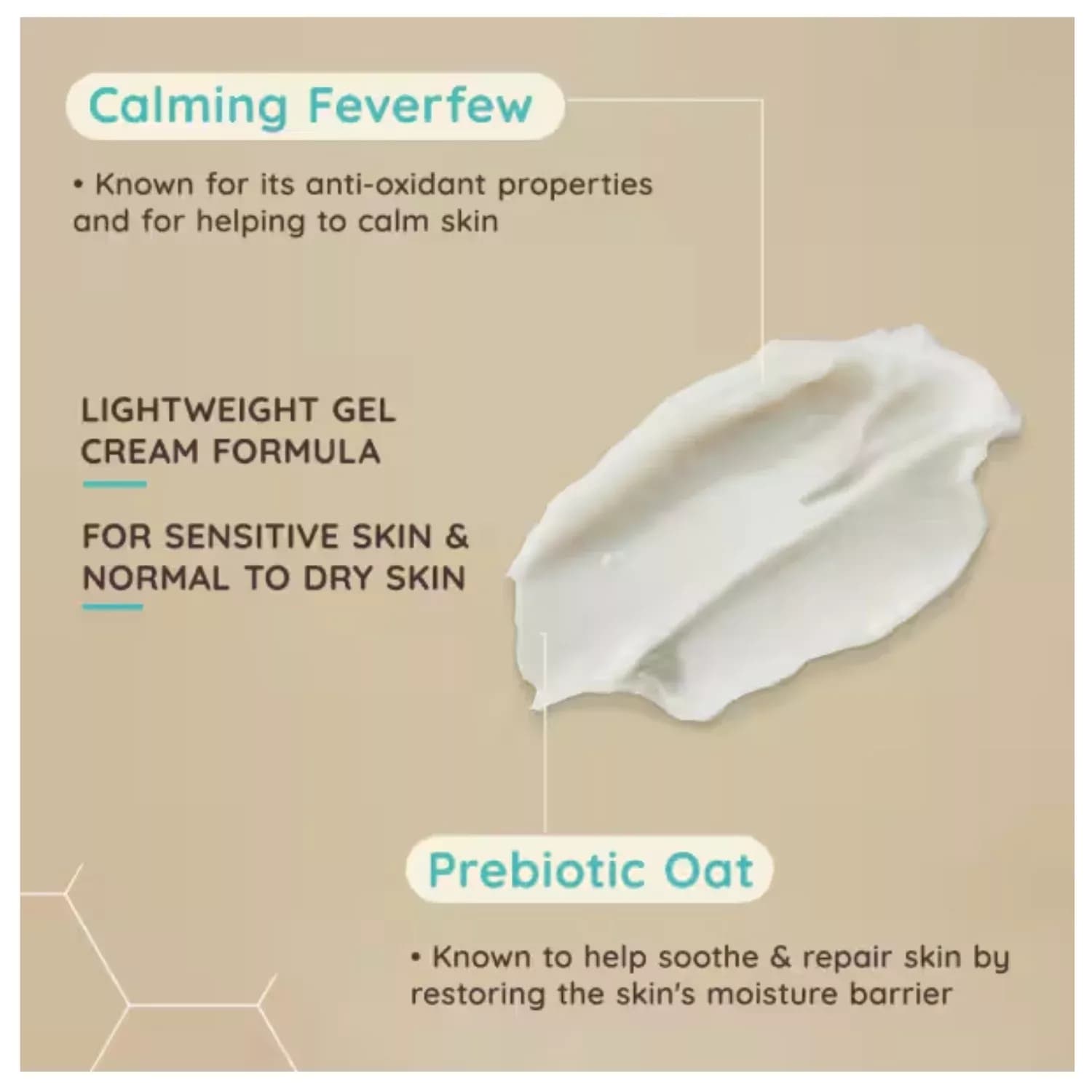 Aveeno Calm & Restore Oat Gel Moisturiser 50ml
