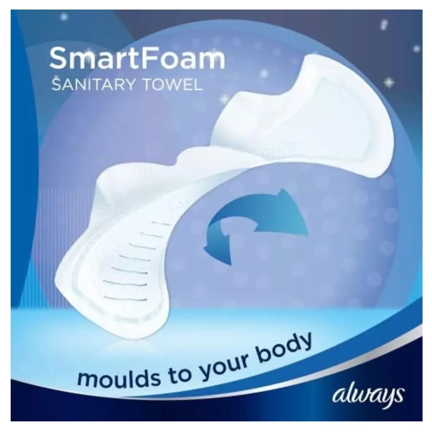 Always Infinity Night (Size 3) Sanitary Pads with Wings 10 per Pack