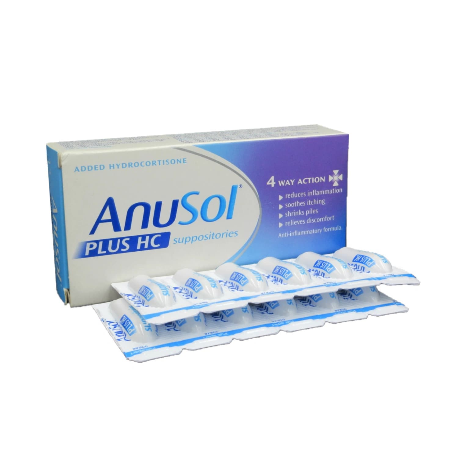Anusol Plus HC Suppositories 12 Pack