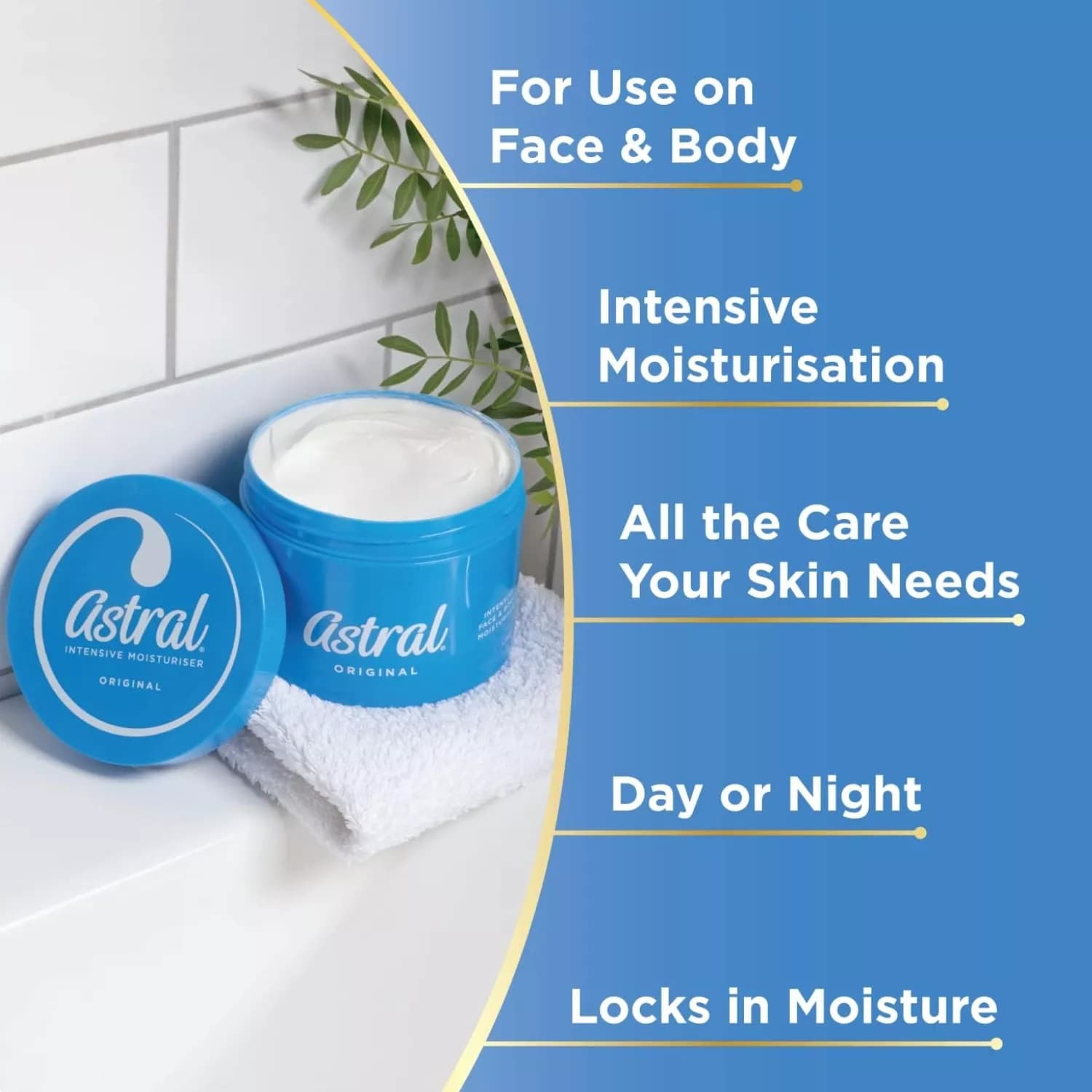 Astral Face & Body Intensive Moisturiser Cream 200ml