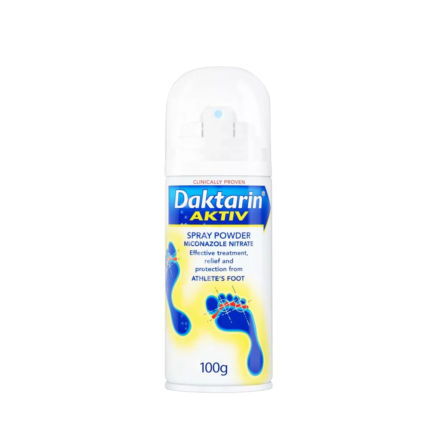 Daktarin Activ Athlete's Foot Spray Powder 100g
