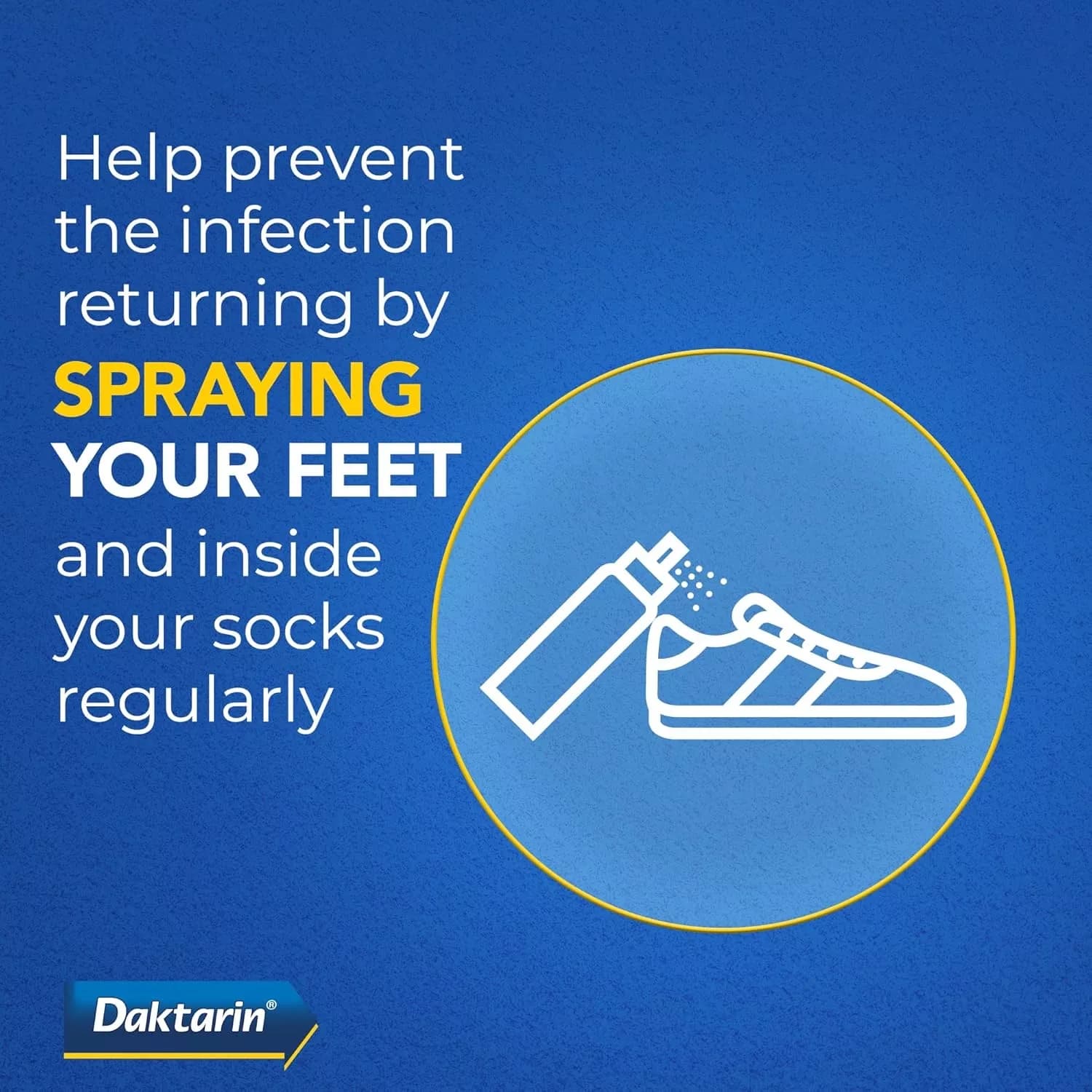 Daktarin Activ Athlete's Foot Spray Powder 100g