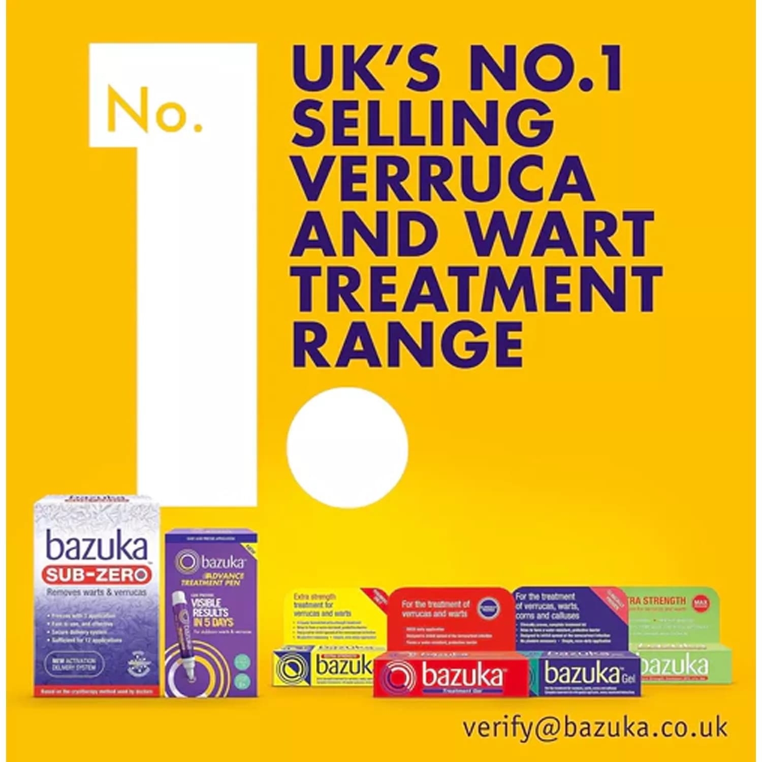 Bazuka Sub-Zero Freeze Verruca & Wart Removal Treatment 50ml