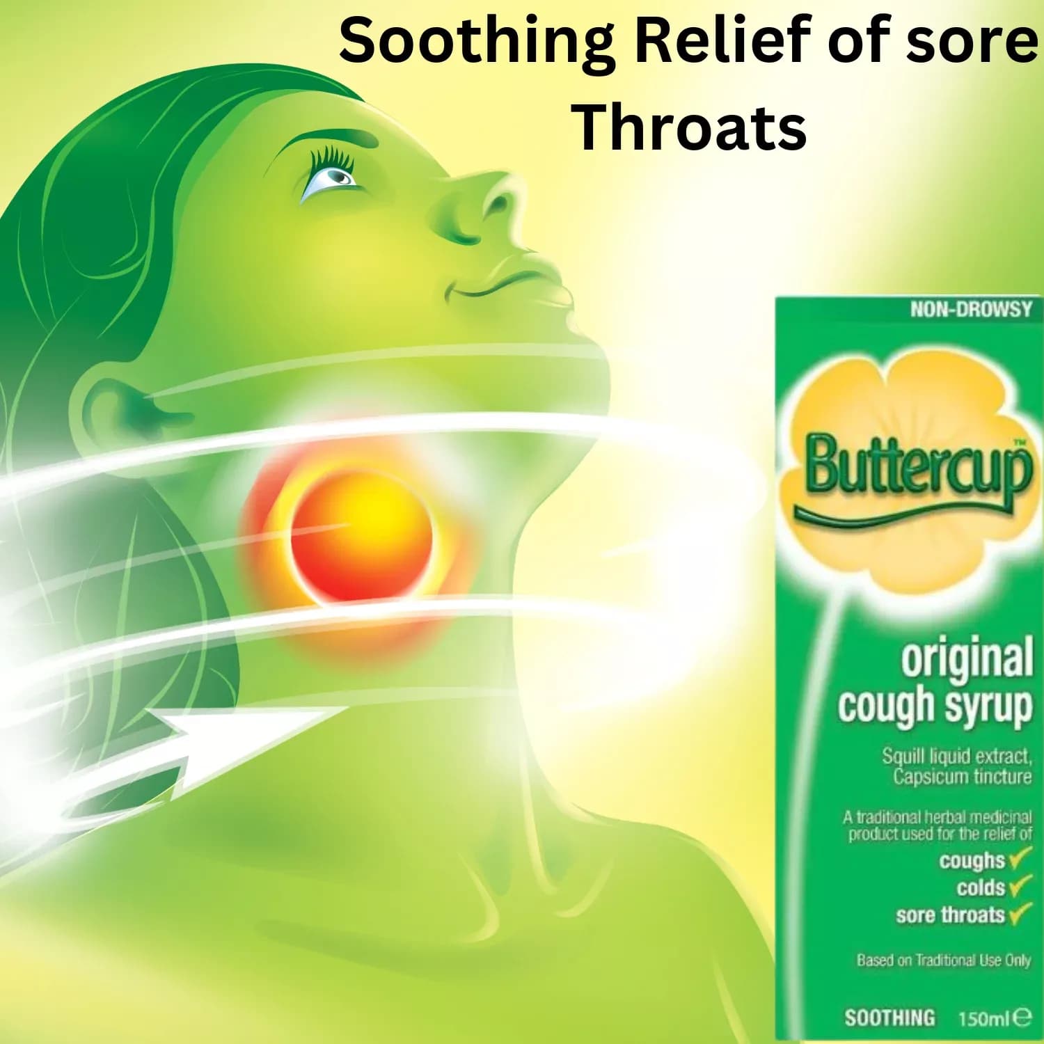 Buttercup Cough Mixture Syrup Original 150ml