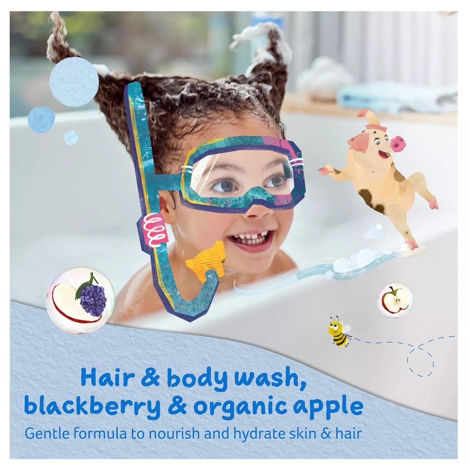 Childs Farm Kids Blackberry & Organic Apple Hair & Body Wash 250ml