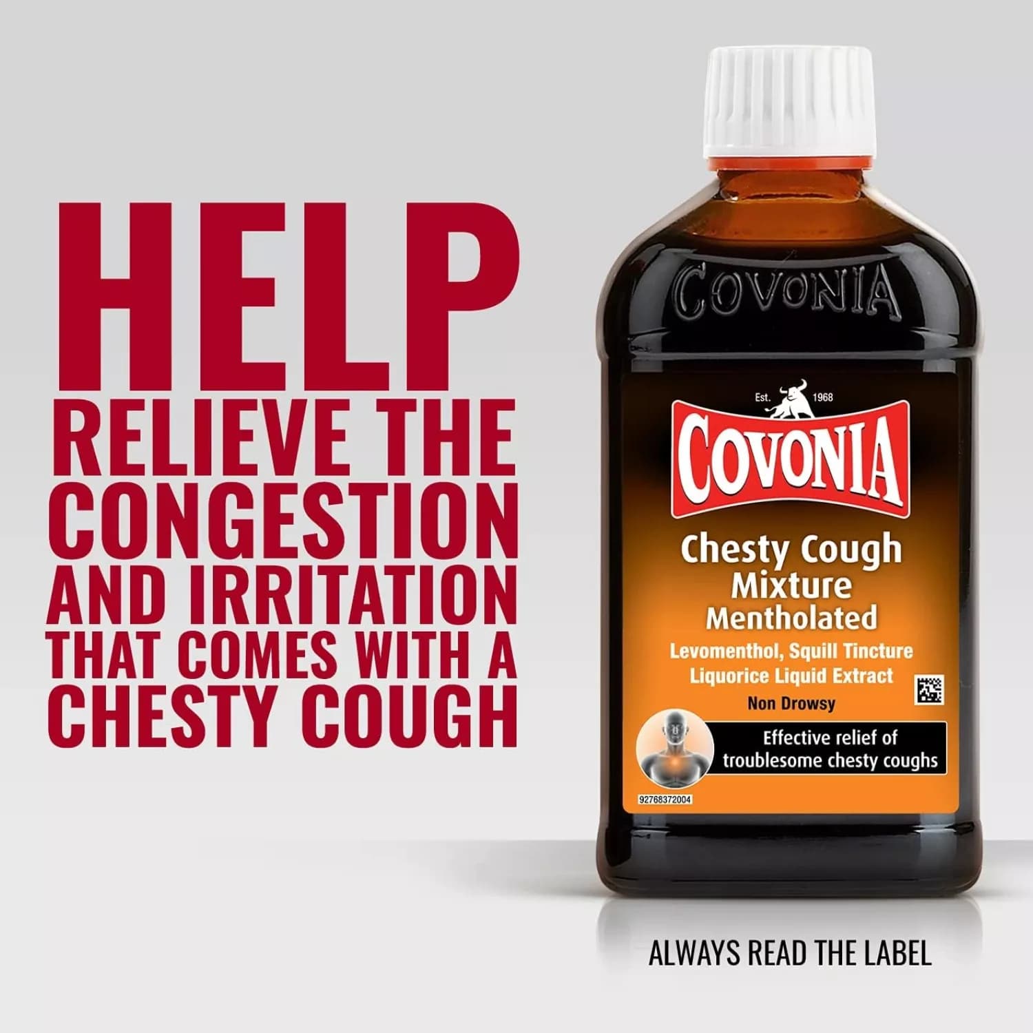 Covonia Chesty Cough Mixture Mentholated 300ml