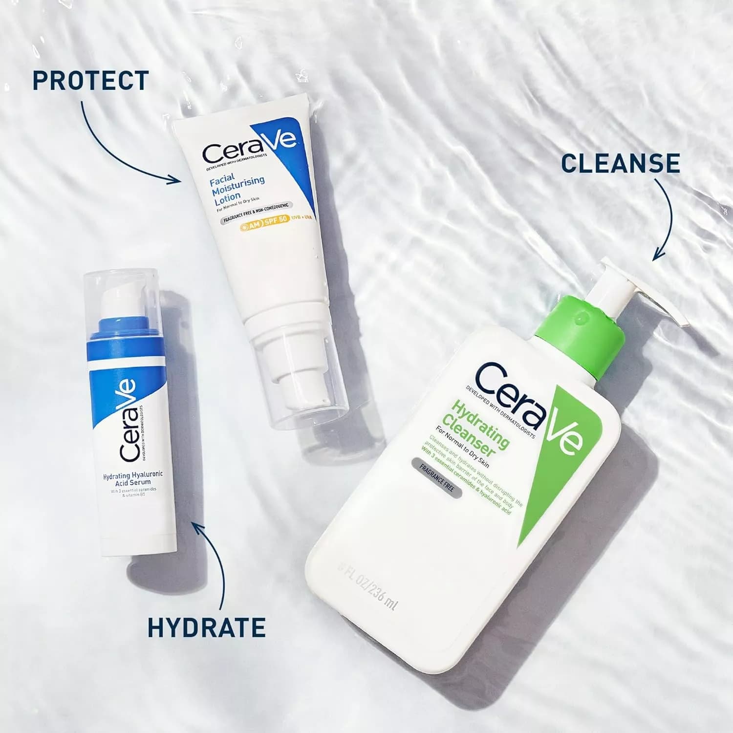 CeraVe Hydrating Cleanser for Normal to Dry Skin 236ml