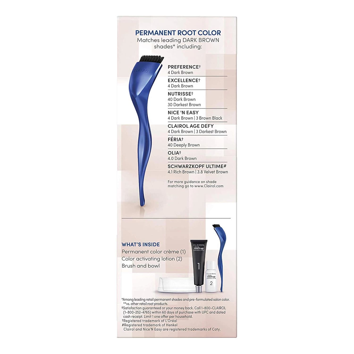 Clairol Nicen Easy Root Touch-Up Dark Brown 4