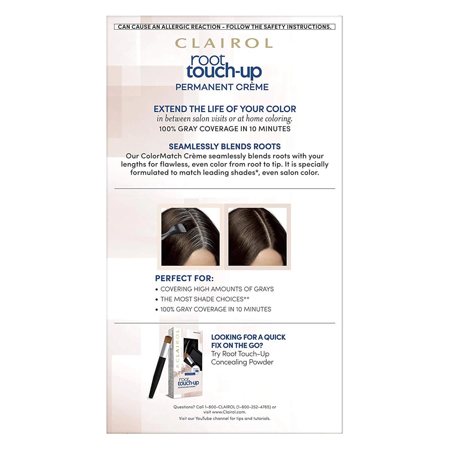 Clairol Nicen Easy Root Touch-Up Dark Brown 4