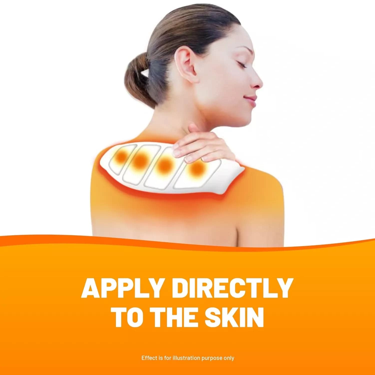 Cura-Heat Neck and Shoulder Pain Direct-to-Skin 3 patches