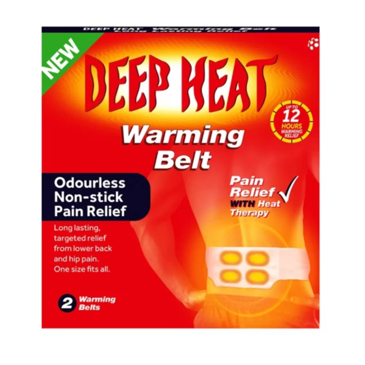 Deep Heat Warming Belt Long Lasing Pain Relief-2 Belt