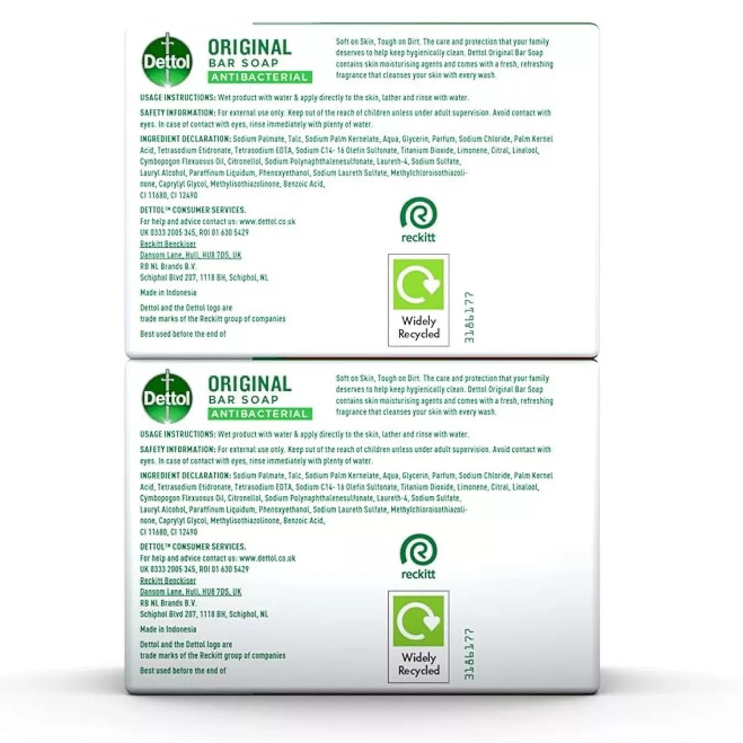 12x Dettol Original Antibacterial Soap Bar (2x100g)