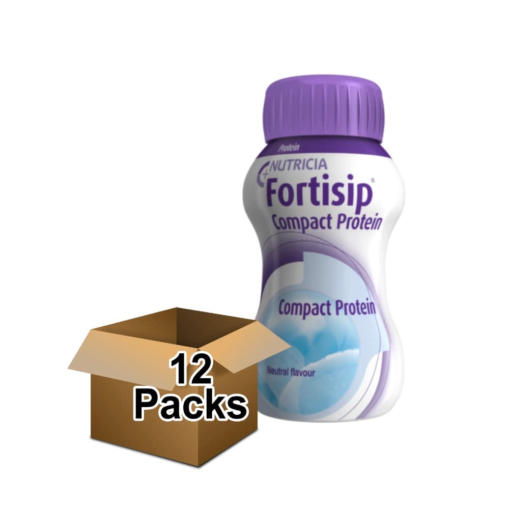 Fortisip Neutral High Energy Milkshake Supplement Bottle 12 x 200ml