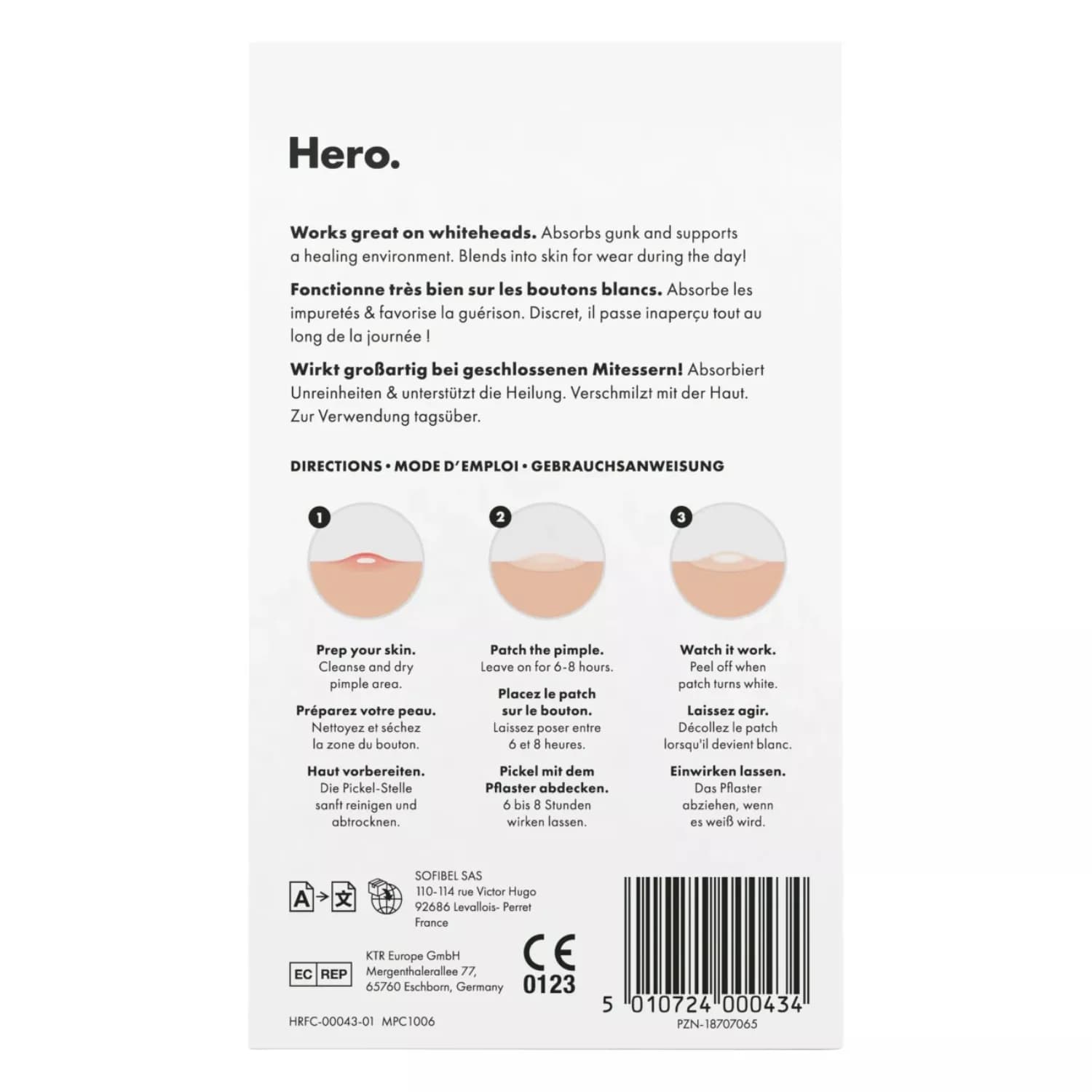 Hero Facestrips Mighty Patch Invisible 24 Count