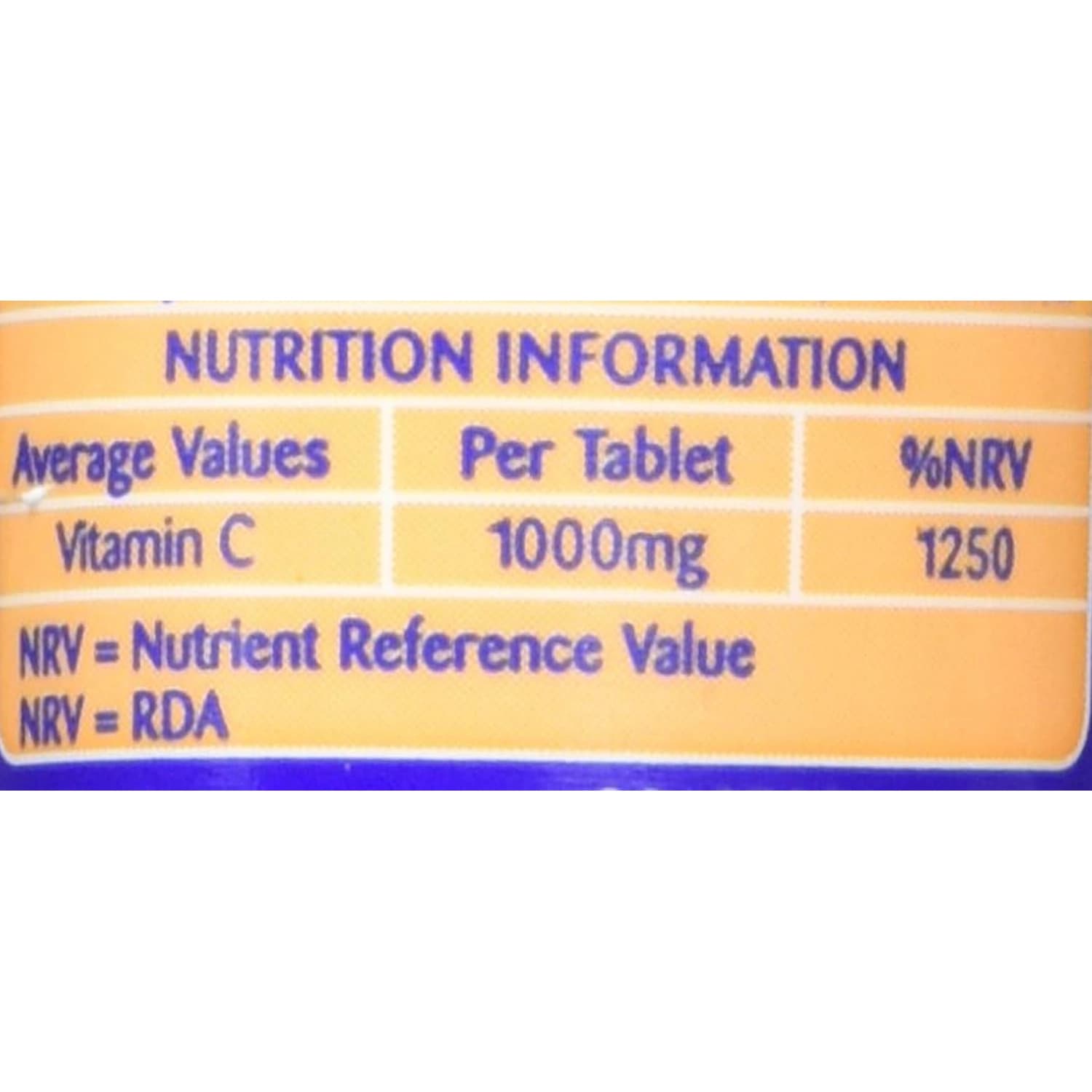 Haliborange Effervescent Vitamin C Orange 1000mg 20 Tablets