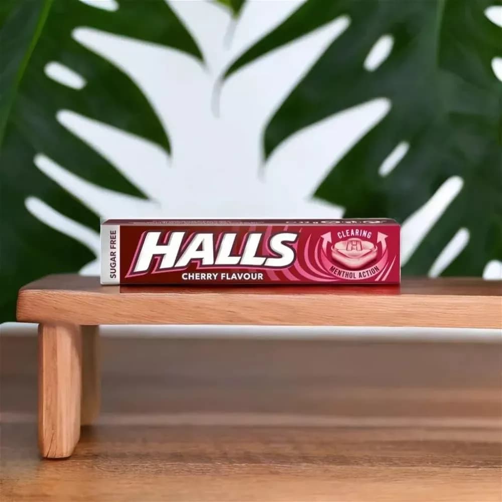 Halls Sugar Free Cherry Menthol Action 32g