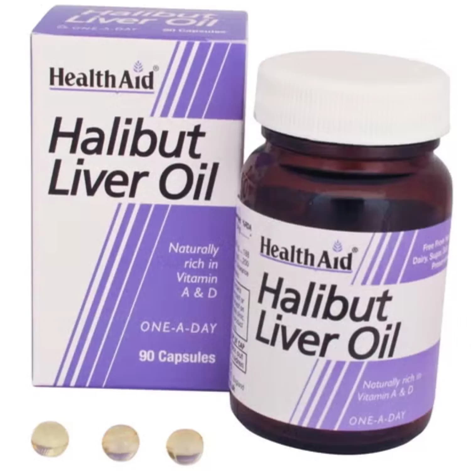 HealthAid Halibut Liver Oil 90 Capsules