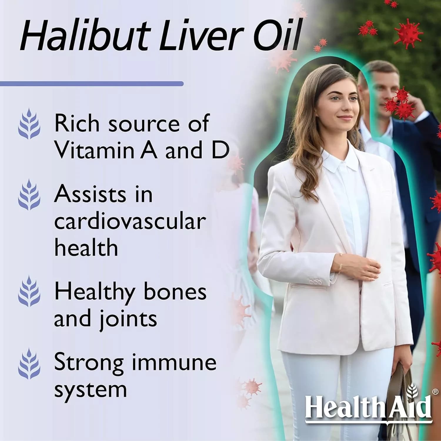 HealthAid Halibut Liver Oil 90 Capsules
