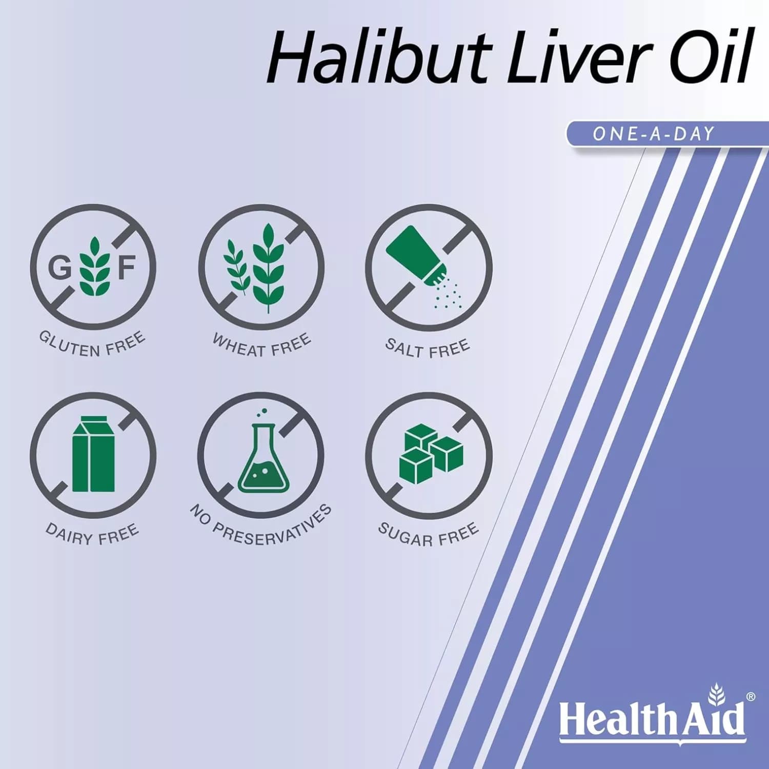 HealthAid Halibut Liver Oil 90 Capsules