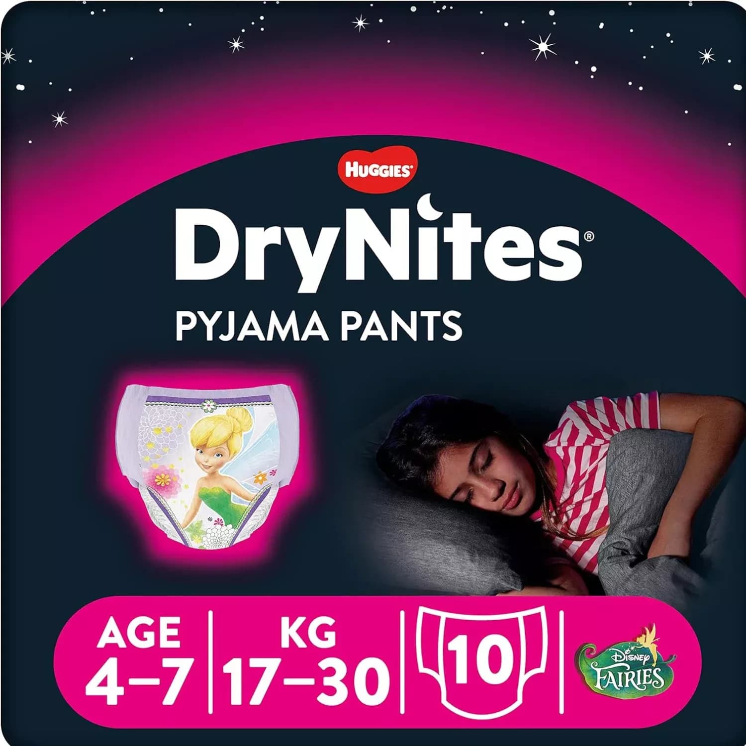Huggies Drynites Girls Pyjama Pants10 Count