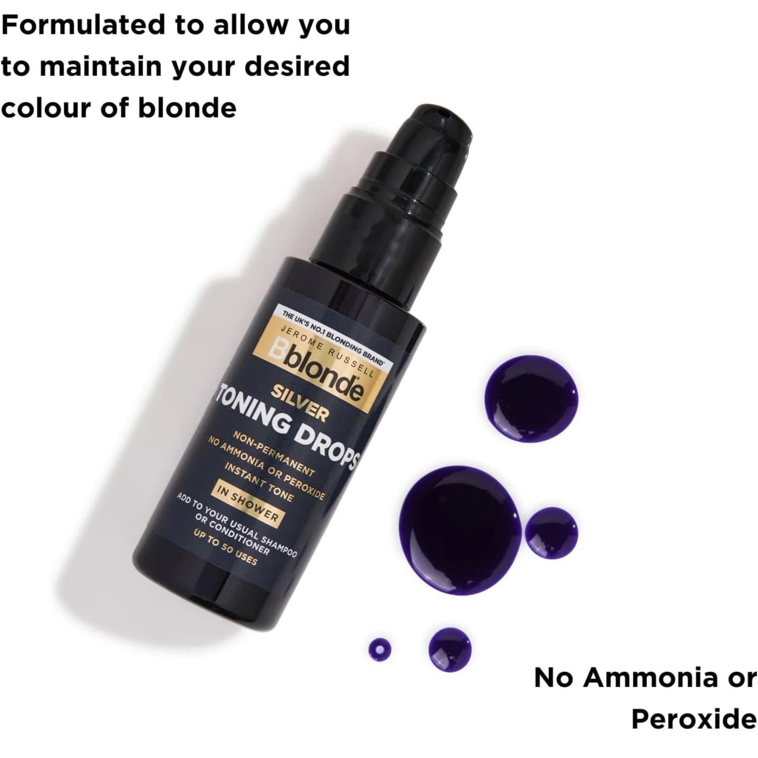 Jerome Russell Bblonde Toning Drops Silver 50ml