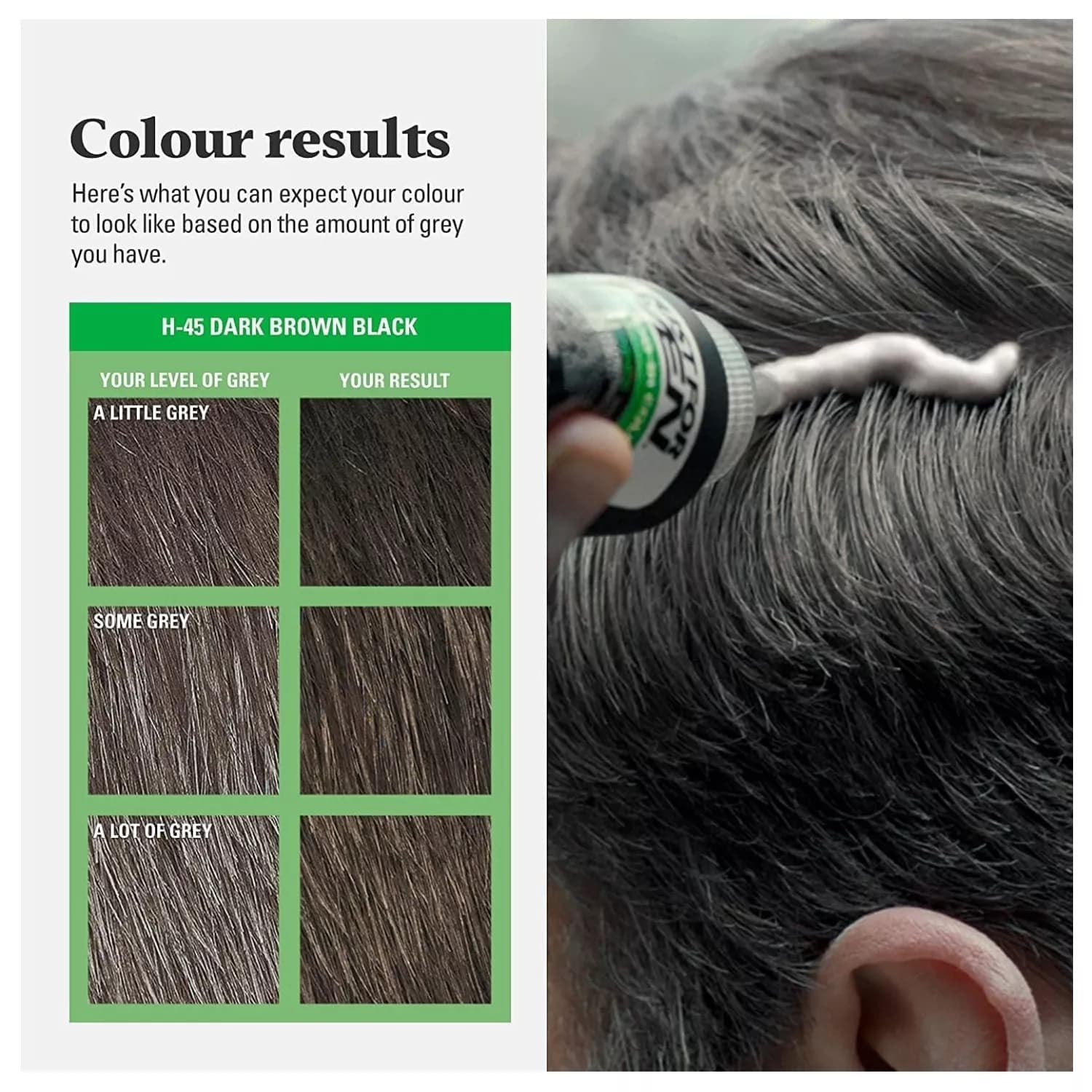 Just For Men Original Formula H-45 Dark Brown Black Hair Dye