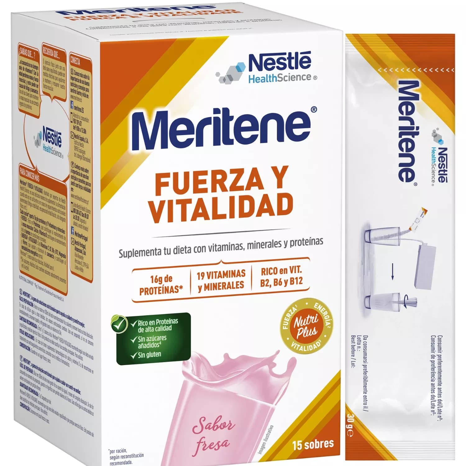 Meritene Strawberry Energis 30g Pack 15