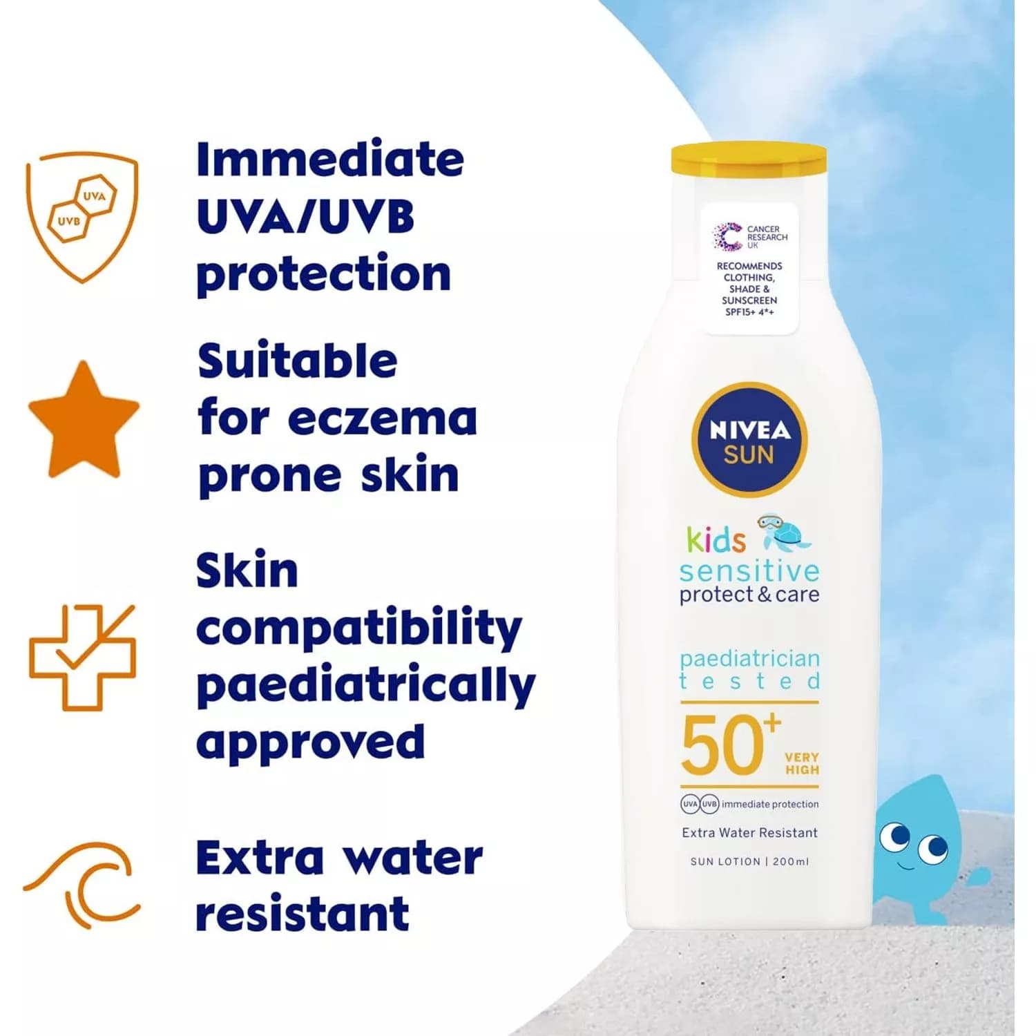 Nivea Sun Kids Protect & Sensitive Sun Lotion 200ml