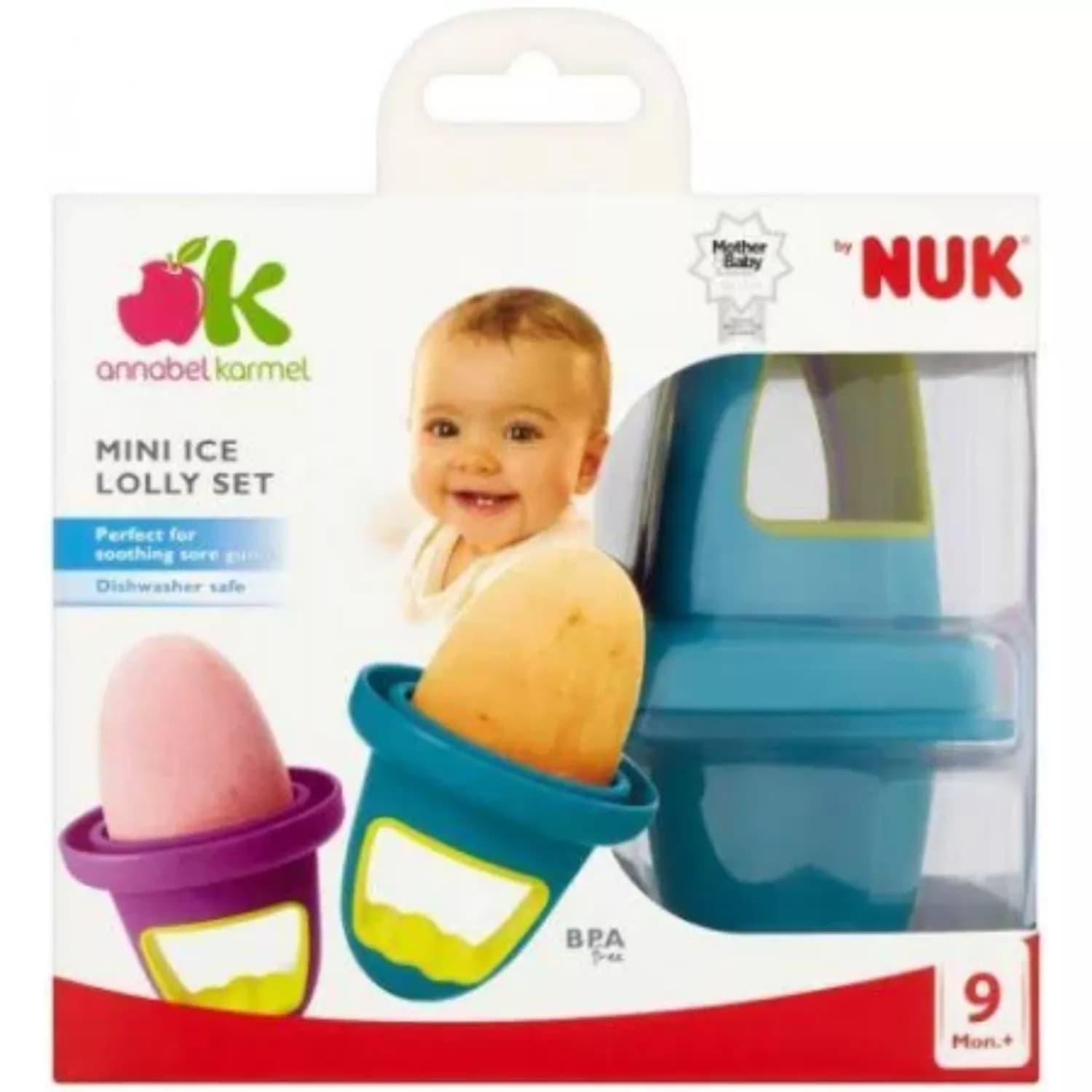 NUK Mini Ice Lolly Moulds | Great for Teething | 4 Count