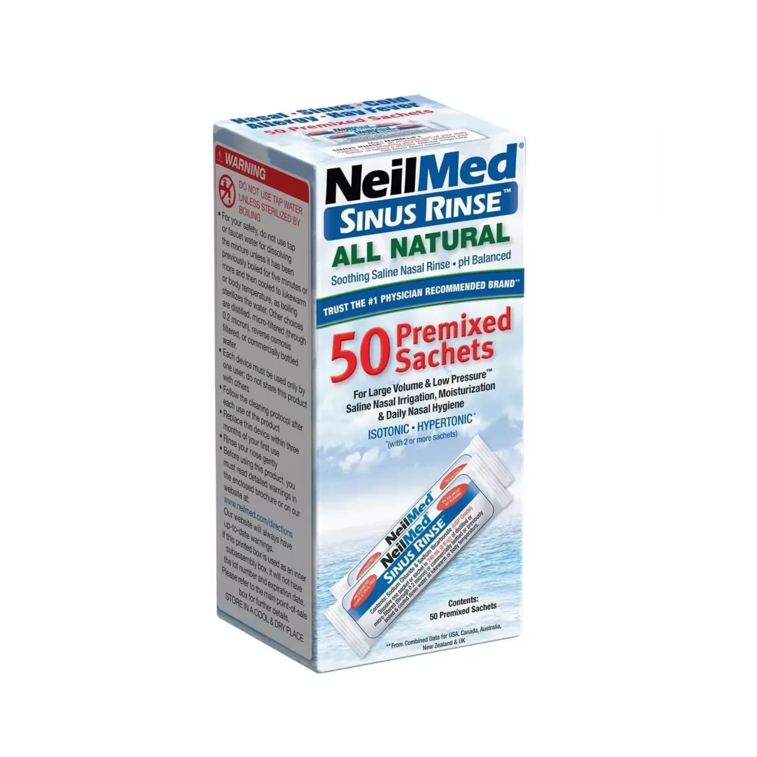 Neilmed Sinus Rinse - 50 Premixed Sachets