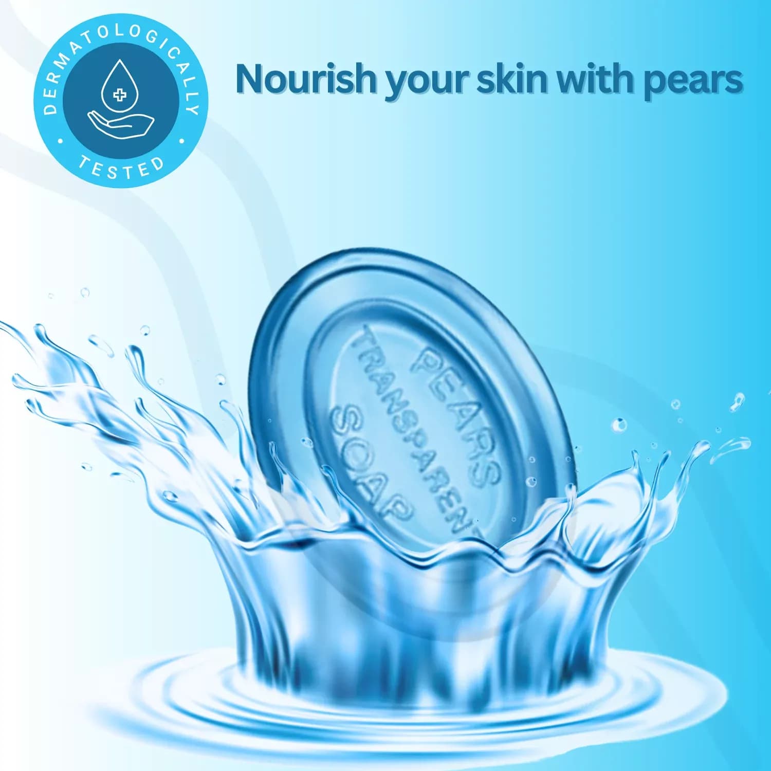 Pears Transparent Bar Soap Blue Mint 125g - Pack of 12