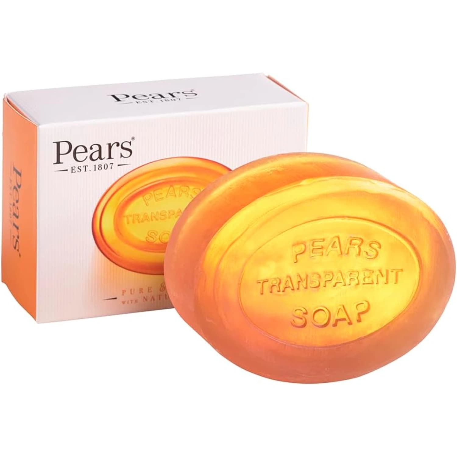 Pears Transparent Amber Bar Soap 125g - Pack 12