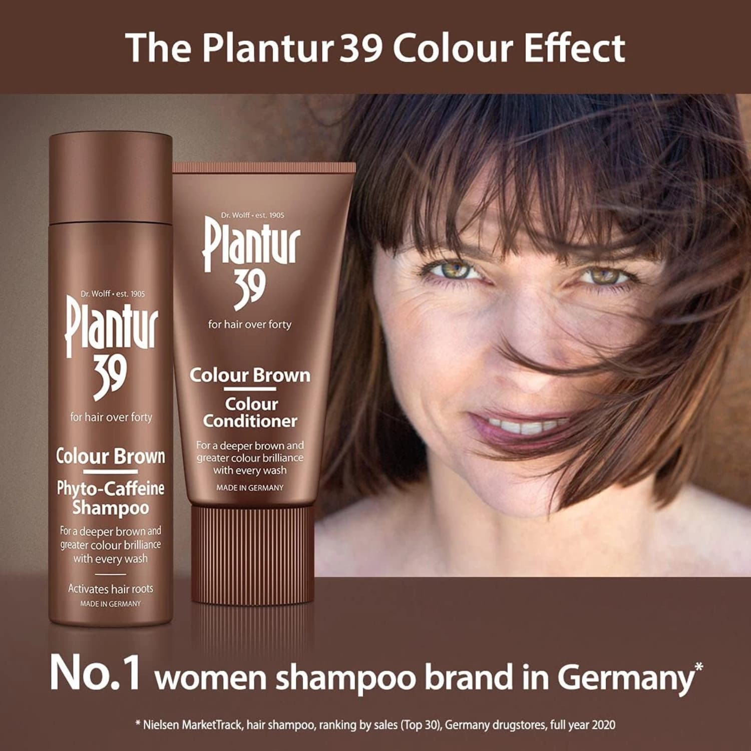 Plantur 39 Colour Brown Phyto-Caffeine Shampoo 250ml