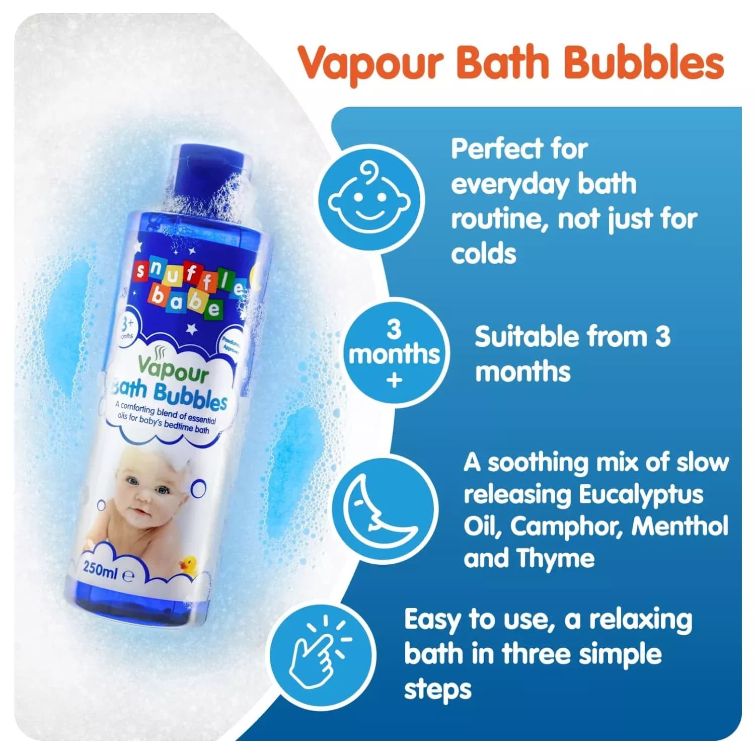 Snufflebabe Bath Bubbles-250ml