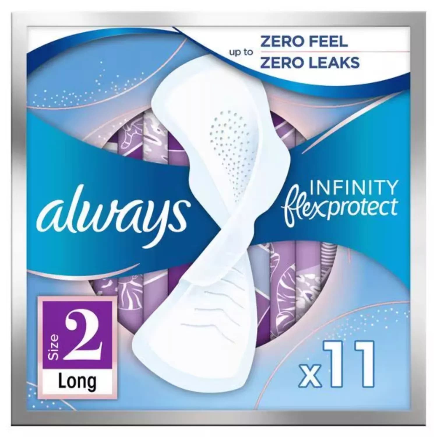 Always Infinity Long (Size 2) Wings Sanitary 11 Pads