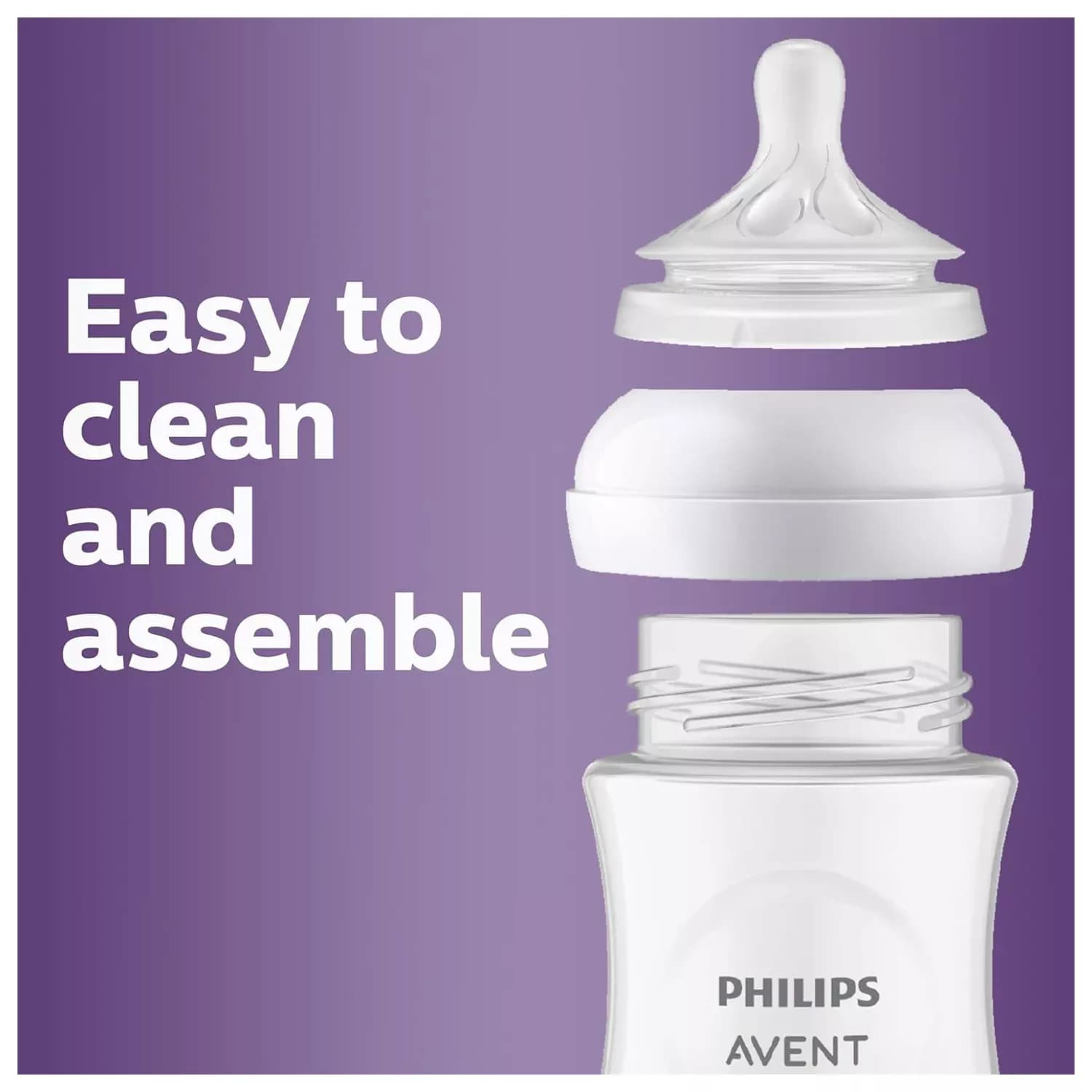 Philips AVENT Anti-colic Baby Bottle Newborn Flow Teat 4pk