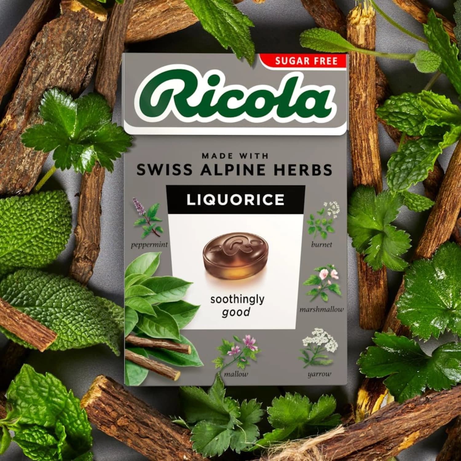Ricola Liquorice Swiss Herbal Sweets 45g