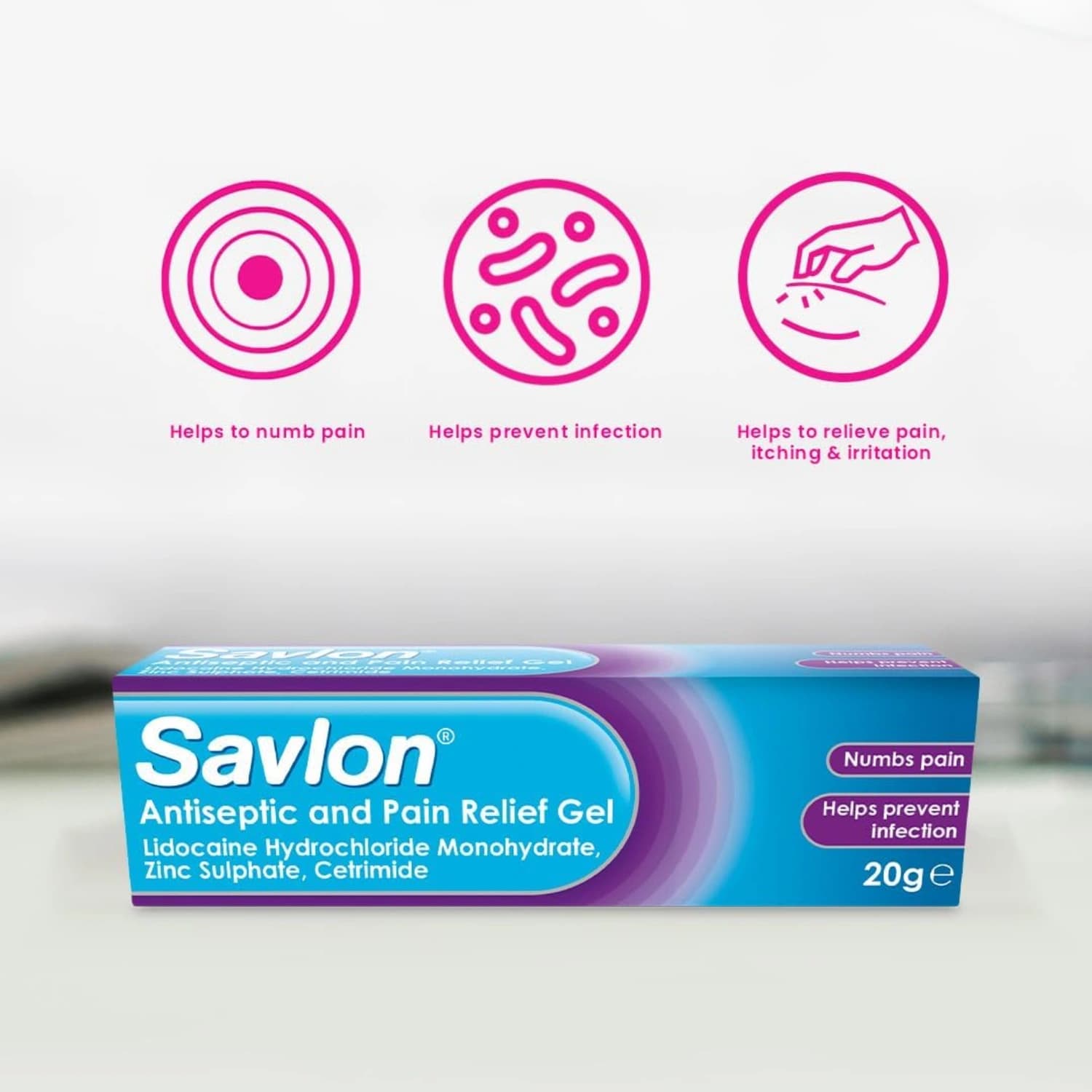 Savlon Antiseptic and Pain Relief Gel 20g