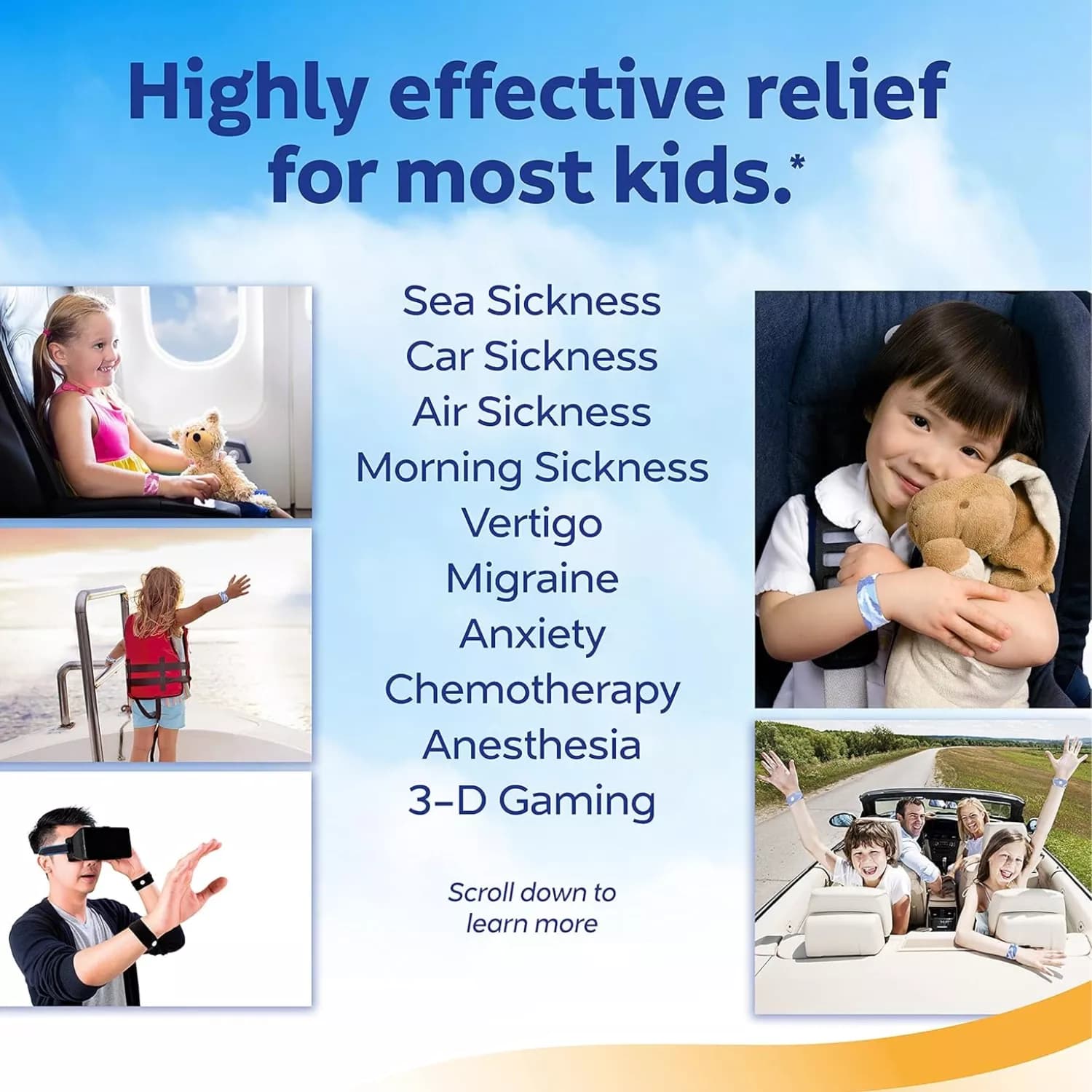 Sea-Band Kids Nausea Relief Acupressure Bands