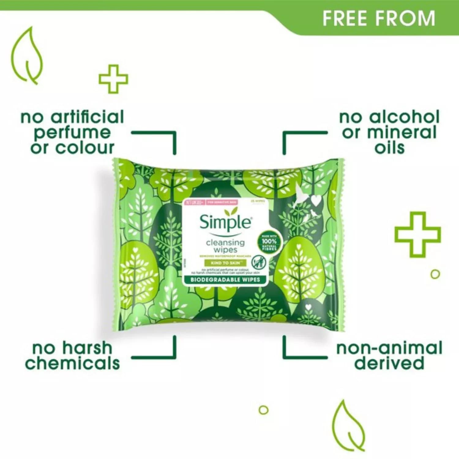 Simple Kind to Skin Cleansing Facial Wipes 7 wipes