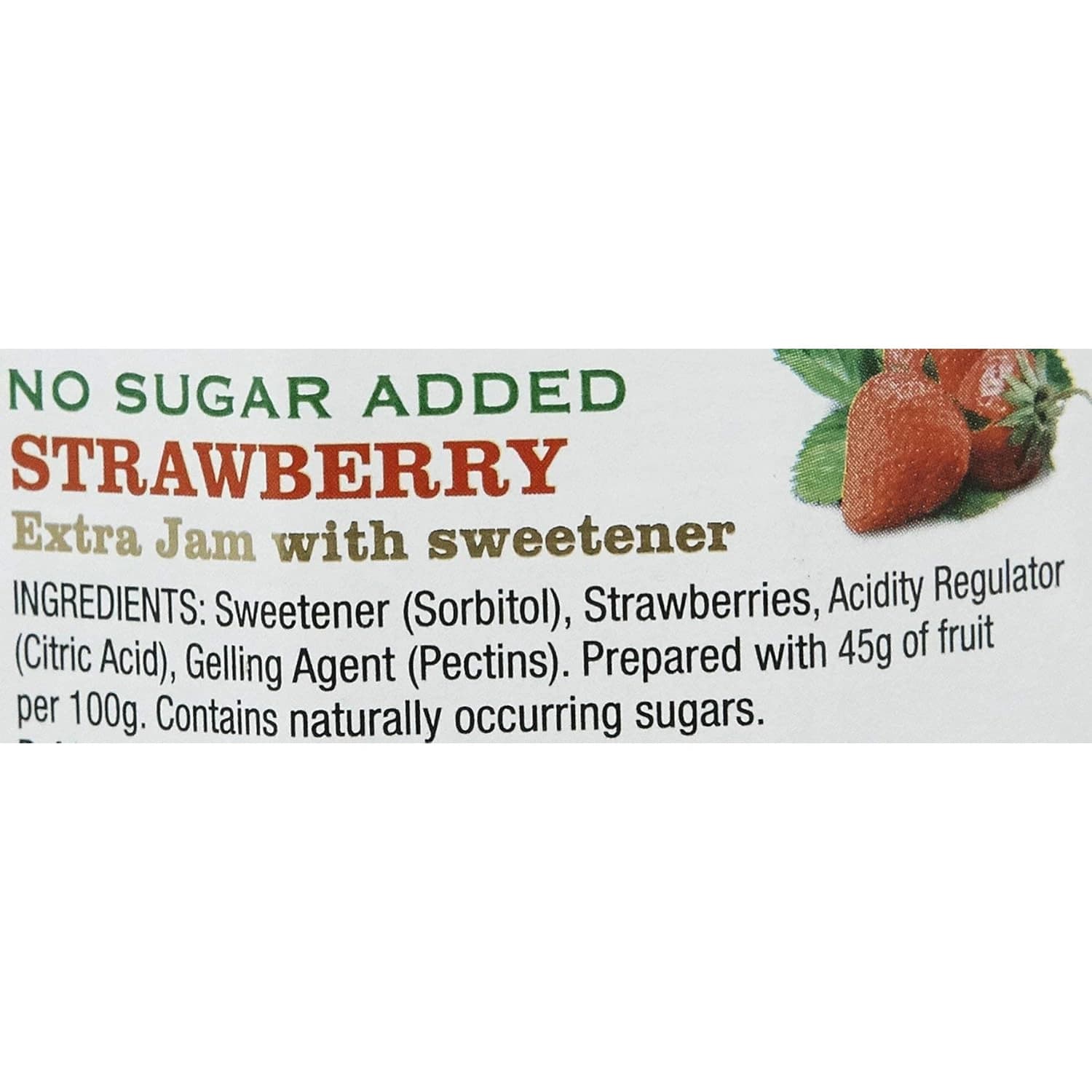 Stute No Sugar Strawberry Extra Jam 430g